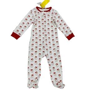 NWT 24M La Luna Lulu Santa Footie